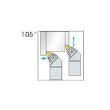 WTQN R/L Turning tool holder A W - Makotools Industrial Supply Tools for Metal Cutting