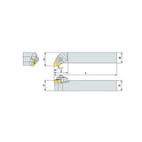 WWLN R/L Turning tool holder A W - Makotools Industrial Supply Tools for Metal Cutting