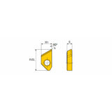 XCGT ...-C60 Chamfering insert for T-Chamfer holder - Big-tools Industrial Supply Tools for Metal Cutting