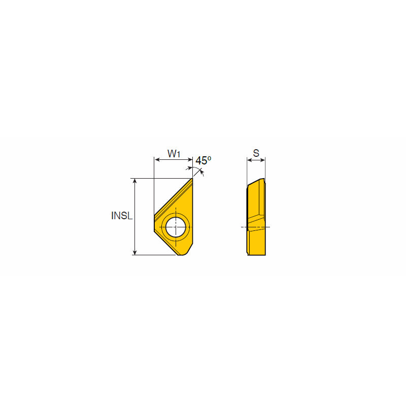 XCGT ...-C45 Chamfering insert for T-Chamfer holder - Big-tools Industrial Supply Tools for Metal Cutting