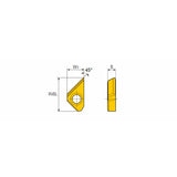 XCGT ...-C45 Chamfering insert for T-Chamfer holder - Big-tools Industrial Supply Tools for Metal Cutting