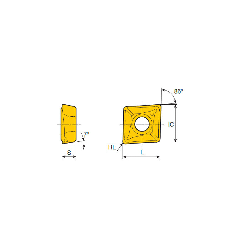 XCMT ...-TC TOPCAP inserts for drilling, boring & face external turning on general application - Big-tools Industrial Supply Tools for Metal Cutting