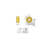 XNHU 06 ANN-ML Ground double-sided inserts of economical 14 cutting edges with sharp & positive geometry for difficult-to-cut material in max. depth of cut 3.5 mm - Big-tools Industrial Supply Tools for Metal Cutting