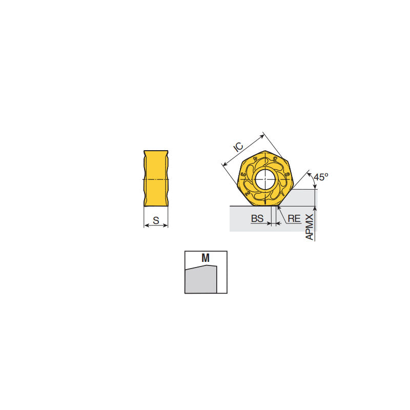 XNMU 09 ANTR-M Double-sided inserts with economical 14 cutting edges for steel and cast iron roughing in maximum depth of cut 4.5 mm - Big-tools Industrial Supply Tools for Metal Cutting