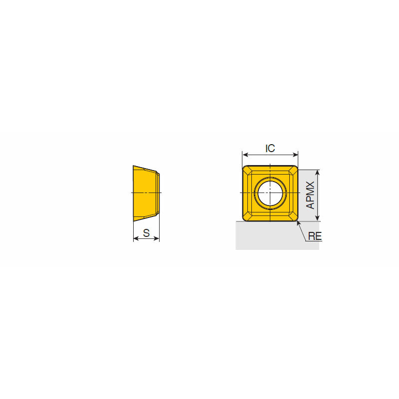 XOMT 06 Inserts for Milling, Drilling and Boring with 2 Right -and 2 Left-Hand Cutting Edges for General Use - Big-tools Industrial Supply Tools for Metal Cutting