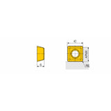 XOMT 06 Inserts for Milling, Drilling and Boring with 2 Right -and 2 Left-Hand Cutting Edges for General Use - Big-tools Industrial Supply Tools for Metal Cutting