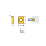 ZNHT Precision ground tangential inserts of slotting cutters with 4 cutting edges for general applications - Big-tools Industrial Supply Tools for Metal Cutting