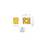 ZNHU-ML Periphery ground slotting inserts with helical cutting edges and economical 4 cutting edges for medium-light applications. - Big-tools Industrial Supply Tools for Metal Cutting