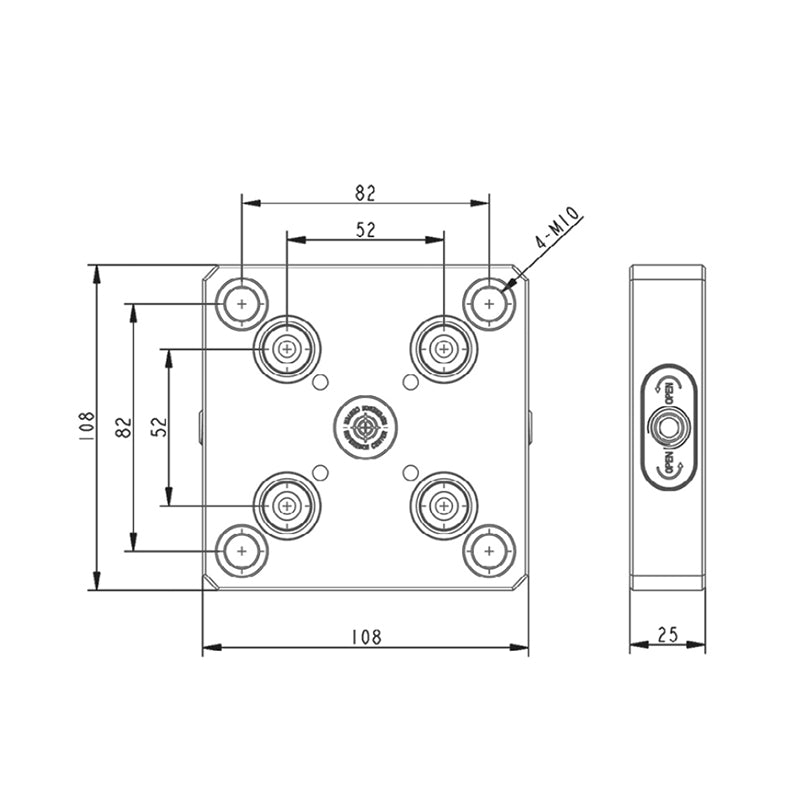 Zero Quick Change Plate BZ220-MA-52-108 - Big-tools Industrial Supply Tools for Metal Cutting