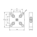 Zero Quick Change Plate BZ220-MA-52-108 - Big-tools Industrial Supply Tools for Metal Cutting